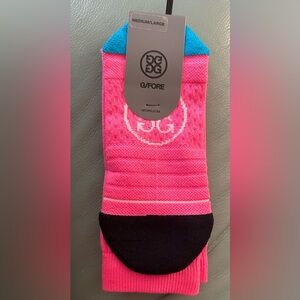 Circle G's Ladies Crew Socks Size M/L (8.5-11)NEW Pray for Birdies Knockout Pink